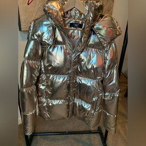 JORDAN CRAIG- Metallic Puffer Jacket